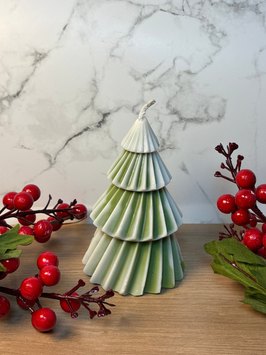 Moderne Tannenbaum-Kerze