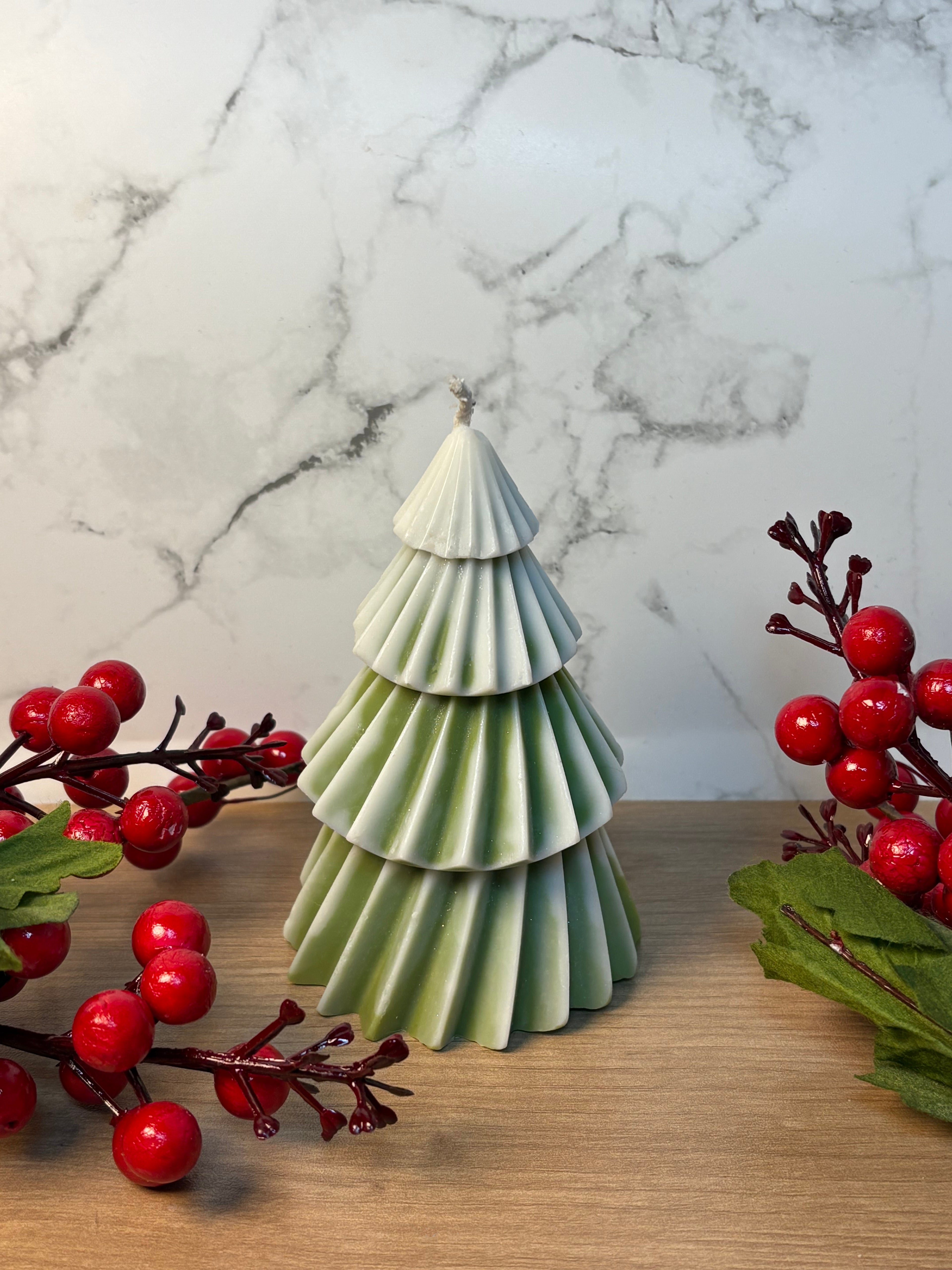 Moderne Tannenbaum-Kerze