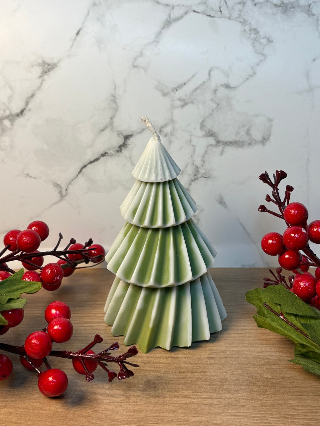 Moderne Tannenbaum-Kerze